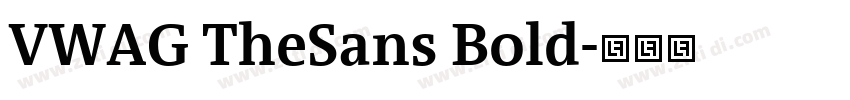 VWAG TheSans Bold字体转换